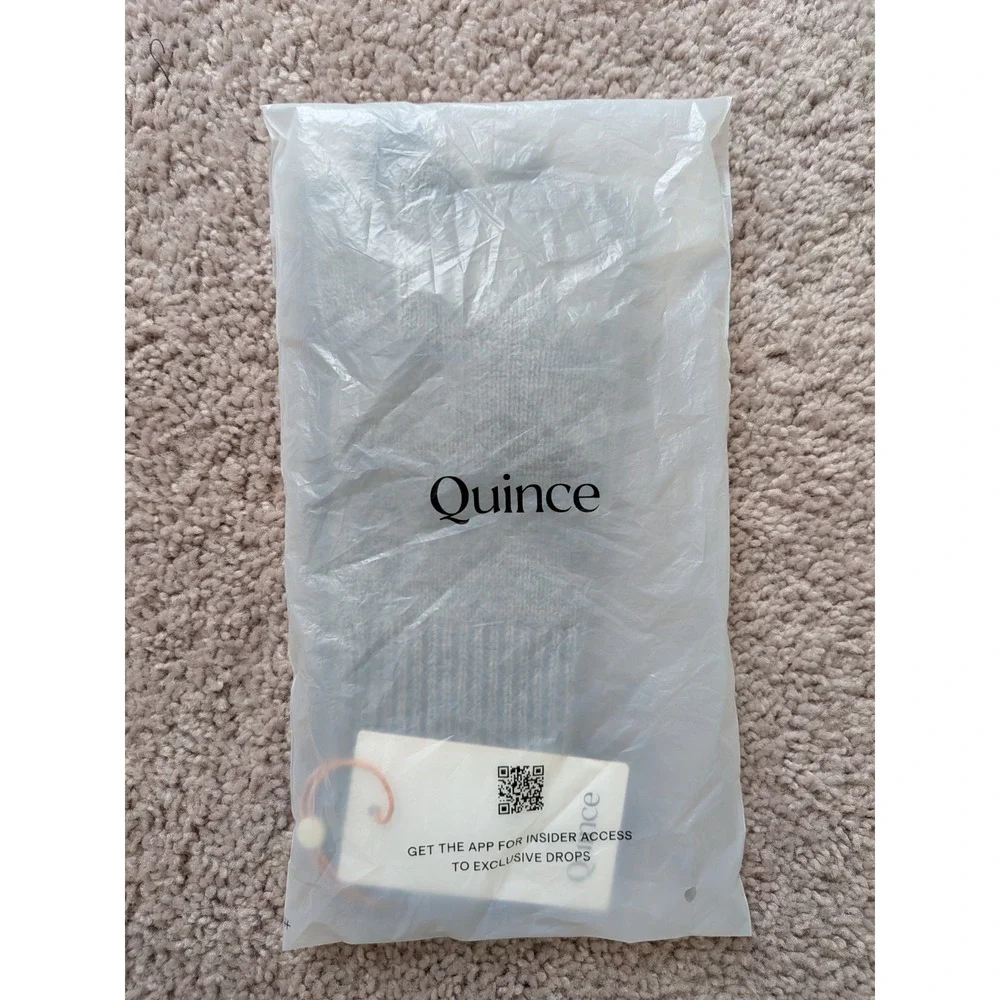 Quince Mongolian Cashmere Gloves One Size Heather Gray Unisex Comfort Preppy NWT